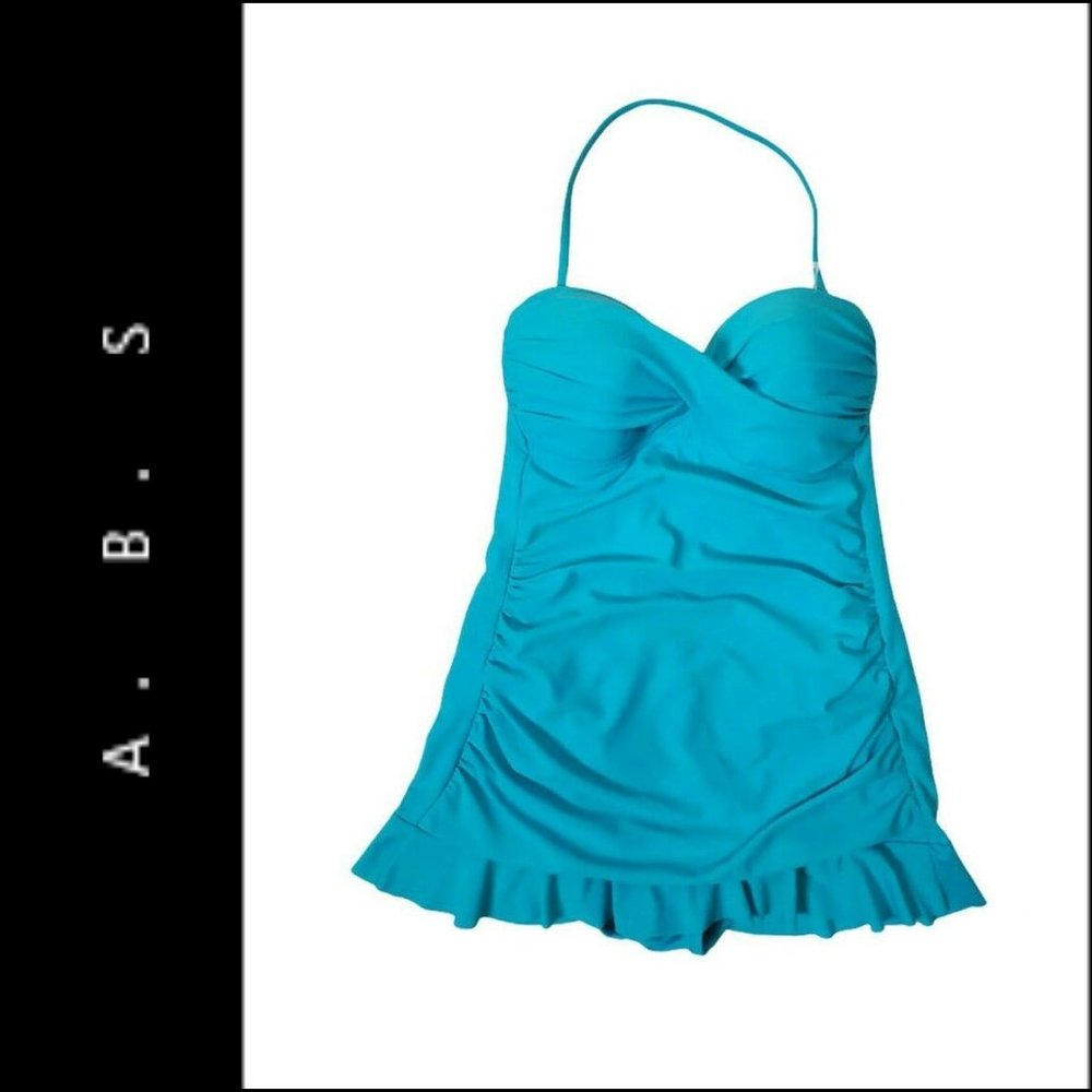 A.B.S Woman Swimwear Backless One Piece Halter 6
